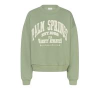 KAFFE Women's Sweatshirt Crew Neck Long Sleeves Oversized Fit Graphic Print