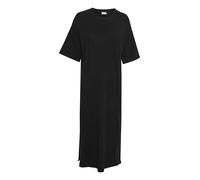 KAFFE Women's T-Shirt Dress Oversized Fit Half Sleeves Round Neck Maxi Length