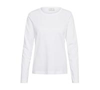 KAFFE Women's T-Shirt Long Sleeves Jersey Tee Crew Neck Regular Fit Hip Length