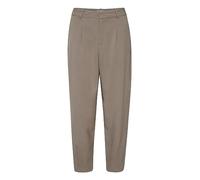 KAFFE Women's Trousers Cropped Length Tapered Legs High-Waisted Regular Waist