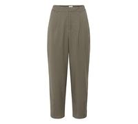KAFFE Women's Trousers Cropped Length Tapered Legs High-Waisted Regular Waist