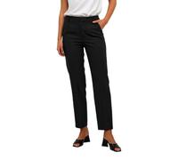 KAFFE Women's Trousers Regular Fit Zipper Fastening Cropped Length Straight Legs