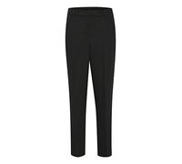 KAFFE Women's Trousers Regular Fit Zipper Fastening Cropped Length Straight Legs