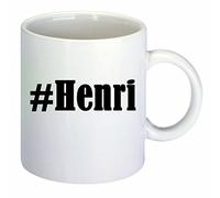 Kaffeetasse #Henri Hashtag Raute Keramik Höhe 9,5cm ? 8cm in Weiß