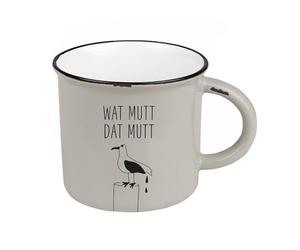 Kaffeetasse millésimée | Becher zum verschenken | 400 ml | Maritim | Wat mutt dat mutt
