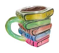 Kaffeetassen - Kaffeebecher - Bemalte Buchtasse | Handgefertigte Kaffeetassen | Großes Fassungsvermögen, Ideal Für Milch, Tee, Bier, Und Cappuccino Buchliebhabers Kaffeetasses