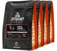 Kafista Café en grains "Café Fusion 50/50" - Torréfié en Italie, mélange d'Arabica et de Robusta, espresso 4x250g