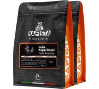 Kafista "India Kappi Royal" - 100% Robusta, Torréfié en Italie - grains espresso 2x250g