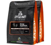 Kafista "Kenya Excellence" - Café en grains, 100% Arabica, torréfié en Italie 2x250g