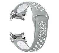 Kafol-20mm Sans Espaces Bande Pour Samsung Galaxy Montre 7 6 4 Classique 5 Pro 47mm 43mm Silicone Correa Bracelet Galaxy Montre 6 Bracelet 44mm 40mm,Galaxy 4-5-6 40mm,Gray-White