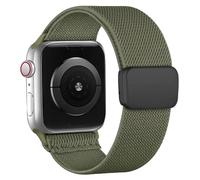 Kafol-Boucle Magnétique Pour Bracelet De Montre Apple 40mm 44mm 45mm 49mm 41mm 38mm Bracelet En Nylon Chouchou Iwatch Ultra 2 Série 9 3 7 8 Se Bracelet,38mm 40mm 41mm,Inverness Green