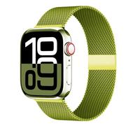 Kafol-Boucle Milanaise Pour Bracelets De Montre Apple 45mm 44mm 40mm 41mm 42mm-46mm Bracelet Starlight Iwatch Série 8 7 6 5 Se 9 10 Ultra 2 49mm,38-40-41-(S10)42mm,Glass Green 13