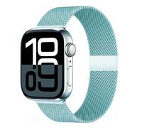 Kafol-Boucle Milanaise Pour Bracelets De Montre Apple 45mm 44mm 40mm 41mm 42mm-46mm Bracelet Starlight Iwatch Série 8 7 6 5 Se 9 10 Ultra 2 49mm,38-40-41-(S10)42mm,Tourquise 26