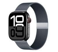 Kafol-Boucle Milanaise Pour Bracelets De Montre Apple 45mm 44mm 40mm 41mm 42mm-46mm Bracelet Starlight Iwatch Série 8 7 6 5 Se 9 10 Ultra 2 49mm,38-40-41-(S10)42mm,Space Gray 3