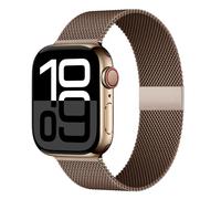 Kafol-Boucle Milanaise Pour Bracelets De Montre Apple 45mm 44mm 40mm 41mm 42mm-46mm Bracelet Starlight Iwatch Série 8 7 6 5 Se 9 10 Ultra 2 49mm,38-40-41-(S10)42mm,Coffee 9