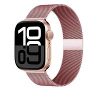 Kafol-Boucle Milanaise Pour Bracelets De Montre Apple 45mm 44mm 40mm 41mm 42mm-46mm Bracelet Starlight Iwatch Série 8 7 6 5 Se 9 10 Ultra 2 49mm,38-40-41-(S10)42mm,Rose Pink 8