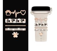 Kafol-Décoration Pour Apple Watch Ultra 2 Bande 10 9 8 7 Diamant Bijoux Breloques Accessoires Samsung/Huawei Bracelet De Montre 20/22mm Bracelet,,02