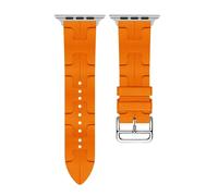 Kafol-Kilim Bracelet À Tour Unique Pour Bracelet De Montre Apple 44mm 40mm 49mm 45mm 41mm 38mm Bracelet Hermes Iwatch Série 9 Se 3 5 6 7 8 Ultra 2,38mm 40mm 41mm,Orange
