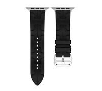 Kafol-Kilim Bracelet À Tour Unique Pour Bracelet De Montre Apple 44mm 40mm 49mm 45mm 41mm 38mm Bracelet Hermes Iwatch Série 9 Se 3 5 6 7 8 Ultra 2,38mm 40mm 41mm,Black