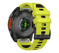 Kafol-Quickfit 22mm 26mm Fenix8 Bracelet De Montre Pour Garmin Fenix E 8 47mm 51mm 7 7x 6 6x/Epix Pro/Enduro 3 Bracelet En Silicone Bicolore,Quickfit 22mm,Green Black