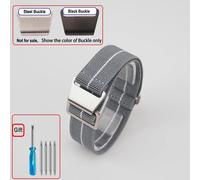 Kafol-Sac De Parachute Pour Troupes Françaises Des Années 60,Bracelet De Montre Élastique 18 20mm 22mm,Bracelets De Montre En Nylon,Bracelet Universel En Tissu Balistique Pour Hommes,Black Buckle,Gre