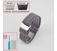 Kafol-Sac De Parachute Pour Troupes Françaises Des Années 60,Bracelet De Montre Élastique 18 20mm 22mm,Bracelets De Montre En Nylon,Bracelet Universel En Tissu Balistique Pour Hommes,Black Buckle,Gre