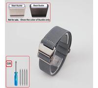 Kafol-Sac De Parachute Pour Troupes Françaises Des Années 60,Bracelet De Montre Élastique 18 20mm 22mm,Bracelets De Montre En Nylon,Bracelet Universel En Tissu Balistique Pour Hommes,Black Buckle,Gre