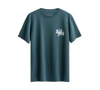 Kaft T-Shirt 'Fast Fingers' bleu cyan / gris clair / vert fluo, Taille XS