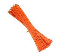 KafTon Lot de 100 attaches de câble orange en nylon UL, parfaites pour PC, vélo, maison, légumes, jardin, bureau (370 mm x 7,6 mm) Orange