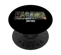 Kagawa Japon - Design Vintage établi par la Ville de Kagawa PopSockets PopGrip Adhésif