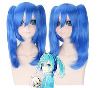 Kagerou projet Mekakucity acteurs Enomoto Takane Ene Cosplay perruque longue bouclés bleu cheveux synthétiques Anime Costume perruques + bonnet de perruque