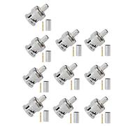 Kagni Lot de 10 connecteurs BNC pour câble RG58 LMR195 (RG58)