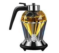 Kagodri Distributeur de miel/sirop, distributeur de miel en verre anti-goutte, distributeur d'huile d'olive avec support distributeur de sirop, pot d'assaisonnement pour outil de cuisine