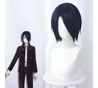 Kaguya-sama: l'amour est la guerre Yu Ishigami Cosplay perruque bleu marine Warping court haute température postiche Costume jeu de rôle perruques 486E