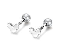 Kaguyo Boucles d'oreilles Minnie Mouse pour filles, petites boucles d'oreilles à vis en argent sterling pour femmes, filles et enfants, cadeaux d'anniversaire (boucles d'oreilles Minnie Mouse)
