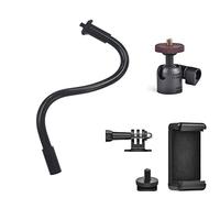 KAGYOKU Support de caméra flexible en col d'oie de 28 cm de long - Avec rotule pivotante et raccord 1/4" pour appareils photo reflex numériques, caméras de surveillance, lampes - Rotation à 360° -
