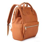 Kah&Kee Sac à Dos Cuir Femme - Portable Ordre PC Compartiment pour Collège, Voyage, Loisir et Travail