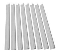 KAHCOP Lot de 8 rails de 50 cm, en aluminium pour auvent de tente, fixation murale à 45° pour passepoil 6-9 mm, pour caravane, camping-car, tente, auvent, pare-soleil, jupe - Rail d'auvent pour