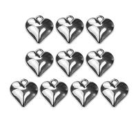 KAHDGSS 10 Pièces Pendentif Élégant en Forme De Coeur Pêche Douce Et Fraîche avec Trou Fabrication Bijoux Bracelets Perles Bricolage Artisanat Fille pour Collier À Faire Soi-même Ensemble Bijoux