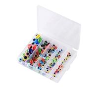 KAHDGSS 100x Couleurs mélangées Yeux de Poisson Perles Ligne de pêche Perles Boules flottantes Bouchon appâts de pêche Oeufs Perle 5/6 / 8/10 / 12mm Plate-Forme