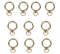 KAHDGSS 10Pcs Small Carabiner Spring Clip Metal for Bag Purse Handbag Strap Keychain Jewelry Making Craft Project Rings