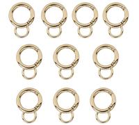 KAHDGSS 10Pcs Small Carabiner Spring Clip Metal for Bag Purse Handbag Strap Keychain Jewelry Making Craft Project Rings