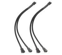 KAHDGSS 2pcs 3/2/1 Way 4pin PWMS Fan Splitter Cable 9.8 Pouces Convertisseurs Ventilateur PC pour Connexion Multiple Ventilateur