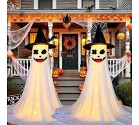 KAHDGSS 2Pcs Large Ghostly Figure Halloween Decoration for Yard Porch Indoor and Outdoor 120cm Batteries Not Included Halloween Ghostly