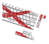 KAHDGSS 74Key Side Print Translucents Keycaps Original Profile Objection Sustained Theme Backlit Keycap for Mechanical Keyboards PBT Keycaps for Gaming