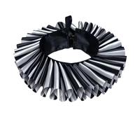 KAHDGSS Accessoire de collerette avec fermeture à | Accent plissé et blanc avec fermeture à nouer pour un look de costume dramatique, séances de portrait photo