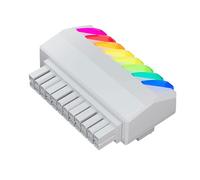 KAHDGSS Adaptateur d'alimentation pour carte mère 24 broches avec connexion à 90 degrés et fonction ARGB pour une utilisation stable à long terme