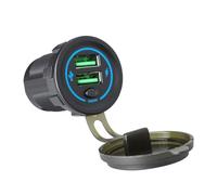 KAHDGSS Adaptateur de prise de courant USB 36 W pour voiture, camion, bateau, moto 12 V 24 V