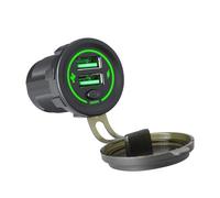 KAHDGSS Adaptateur de prise de courant USB 36 W pour voiture, camion, bateau, moto 12 V 24 V
