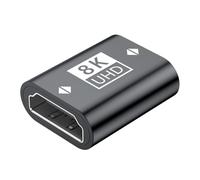KAHDGSS Adaptateur femelle HDTV 2.1 8K @ 60 Hz - Transmission vidéo - Adaptateur de vitesse 48 Gbit/s pour moniteur de streaming HDTV vers coupleur